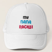 Mijn Nana Rocks T-shirts en cadeautjes Trucker Pet (Voorkant)