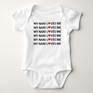MIJN NANI HOUDT VAN ME - RED HEART ROMPER