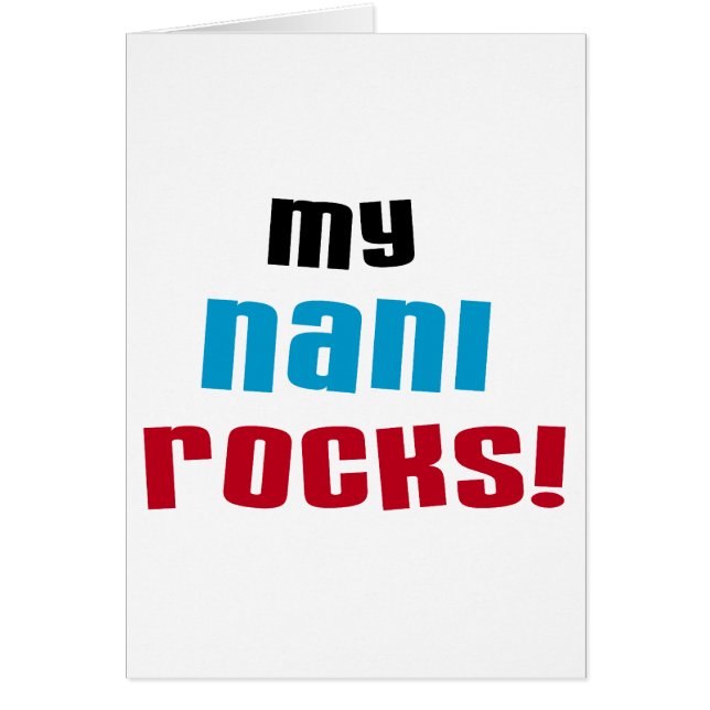 Mijn Nani Rocks T-shirts en geschenken (Voorkant)