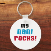 Mijn Nani Rocks T-shirts en geschenken Sleutelhanger (Voorkant)