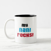 Mijn Nani Rocks T-shirts en geschenken Tweekleurige Koffiemok (Links)