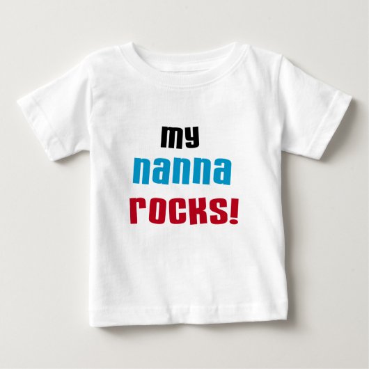 Mijn Nanna Rocks T shirten en geschenken (Voorkant)