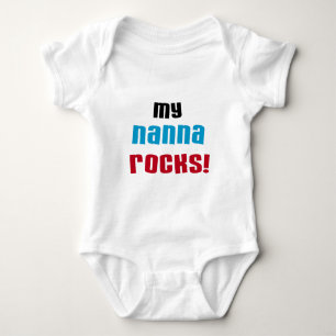 Mijn Nanna Rocks T shirten en geschenken Romper