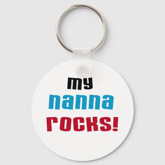Mijn Nanna Rocks T shirten en geschenken Sleutelhanger (Voorkant)