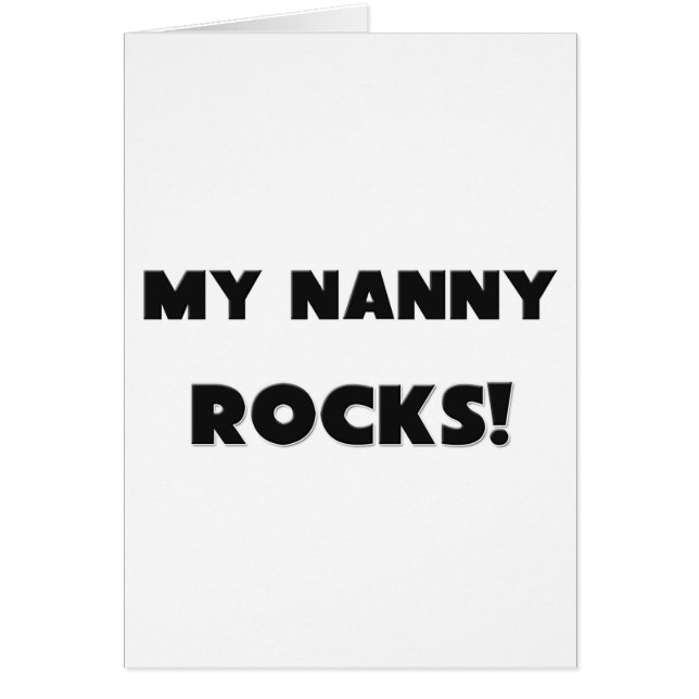 MIJN Nanny ROCKS. (Voorkant)