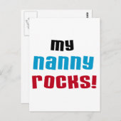 Mijn Nanny Rocks T shirten en geschenken Briefkaart (Voorkant / Achterkant)