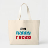 Mijn Nanny Rocks T shirten en geschenken Grote Tote Bag (Voorkant)
