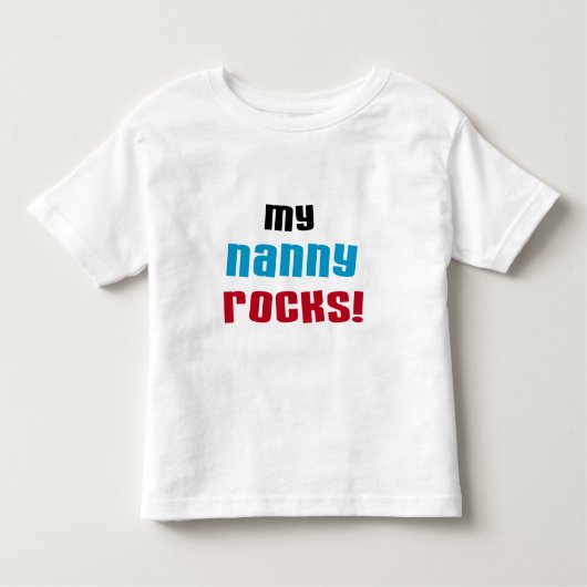 Mijn Nanny Rocks T shirten en geschenken Kinder Shirts (Voorkant)