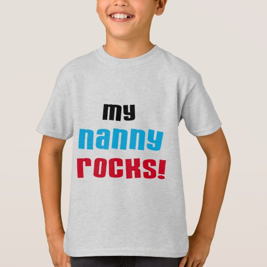Mijn Nanny Rocks T shirten en geschenken T-shirt (Voorkant)