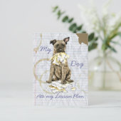 Mijn Nederlands Shepherd Ate mijn Lesson Plan Briefkaart (Staand voorkant)