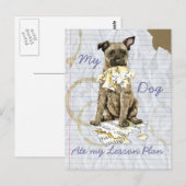 Mijn Nederlands Shepherd Ate mijn Lesson Plan Briefkaart (Voorkant / Achterkant)