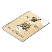 Mijn Nederlandse Shepherd Ate Mijn thuiswerk Notitieboek (Linkerzijde)