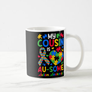 Mijn neef is au-some Autism Awareness Day Brothers Koffiemok