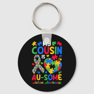 Mijn neef is au-some Autism Awareness Day Brothers Sleutelhanger