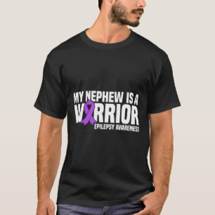 Mijn neef is een Paarse ribbon epilepsie award T-shirt