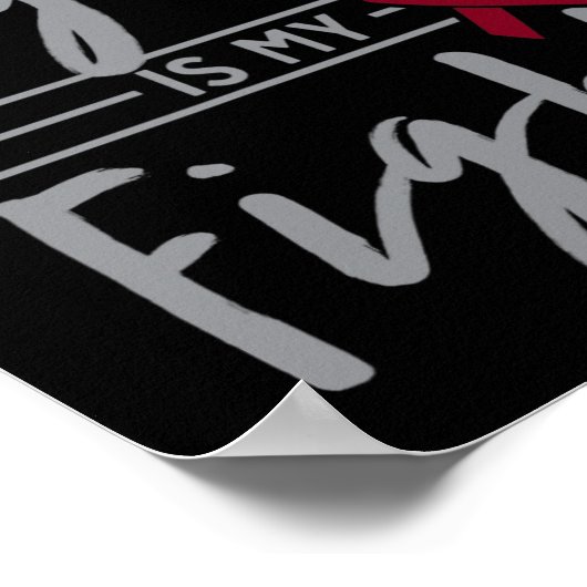 Mijn neef vecht tegen sikkelcelanemie poster (Hoek)