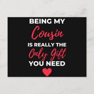 Mijn neef zijn is echt de enige cadeau. feestdagenkaart