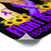 Mijn neef's gevecht is mijn gevecht Fibromyalgie A Poster (Hoek)