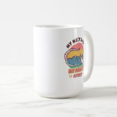 MIJN NEK TERUG MIJN ANGSTAANVAL KOFFIEMOK (Voorkant rechts)