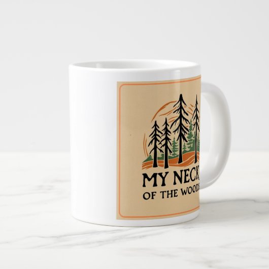 Mijn nek van de Bossen Jumbo Mok (Voorkant rechts)
