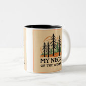 Mijn nek van de Bossen Koffie Mok (Twee getinte) (Voorkant rechts)