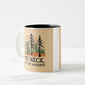 Mijn nek van de Bossen Koffie Mok (Twee getinte) (Voorkant links)