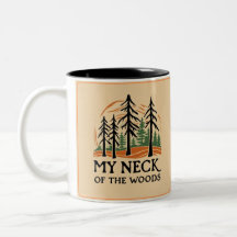 Mijn nek van de Bossen Koffie Mok (Twee getinte)