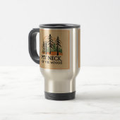 Mijn nek van de Bossen Travel Mug Reisbeker (Voorkant links)