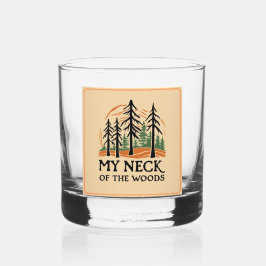 Mijn nek van de Bossen Whisky bril Glas