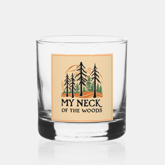 Mijn nek van de Bossen Whisky bril Glas
