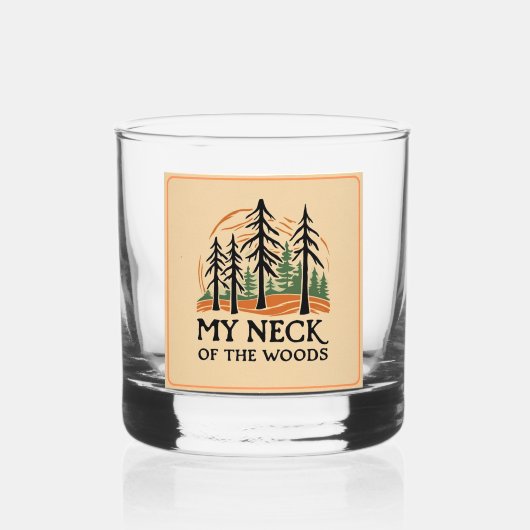 Mijn nek van de Bossen Whisky bril Glas (Voorkant)