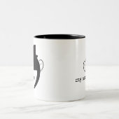 Mijn Nemesis, de Villainous Comma Tweekleurige Koffiemok (Center)