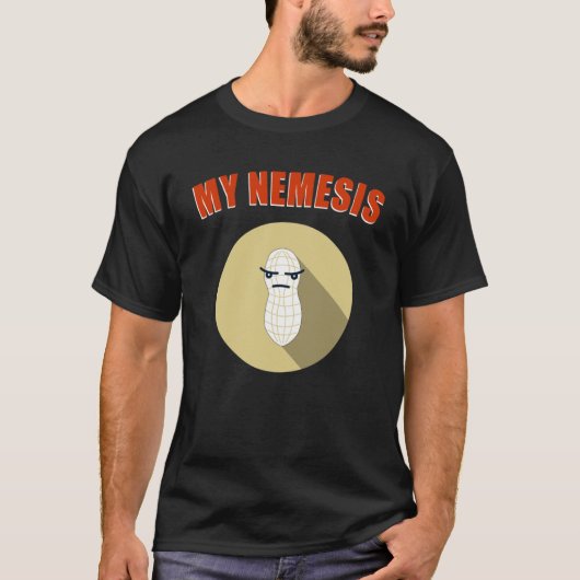 Mijn Nemesis Pinda Allergie T-shirt (Voorkant)