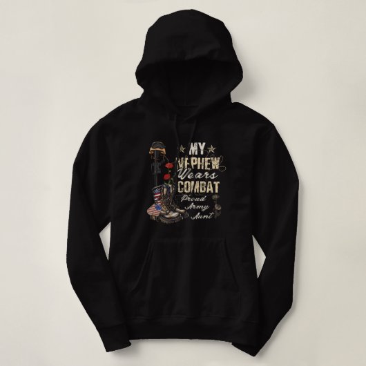 Mijn Nephew draagt een gevechtsboot van het rode l Hoodie (Design voorkant)