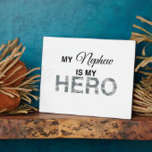 Mijn Nephew is mijn Hero Digital Camouflage Fotoplaat (Zijkant)