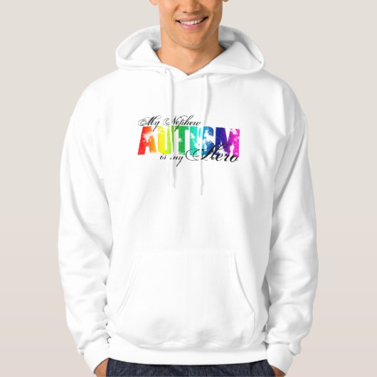 Mijn Nephew Mijn Hero - Autisme Hoodie (Voorkant)