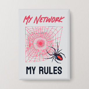 Mijn netwerk, mijn regels, grappige IT Button