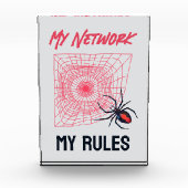 Mijn netwerk, mijn regels, grappige IT Fotoblokken (Voorkant)