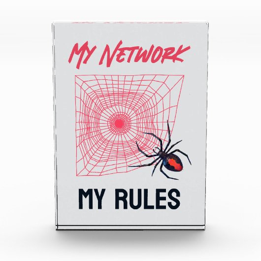 Mijn netwerk, mijn regels, grappige IT Fotoblokken (Voorkant)