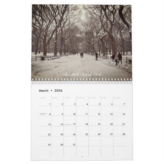 Mijn New York Kalender (Mar 2026)