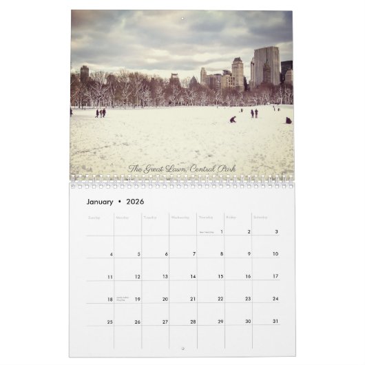 Mijn New York Kalender (Jan 2026)