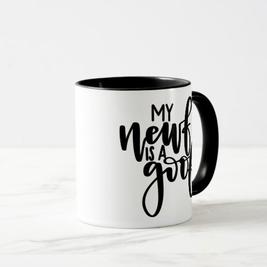 Mijn Newf is een Goof - Newfoundland Dog Mok (Voorkant rechts)