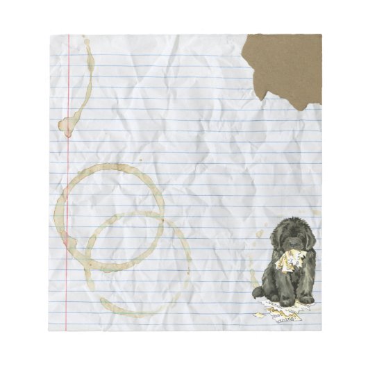 Mijn Newfoundland Ate mijn Lesson Plan Notitieblok (Voorkant)