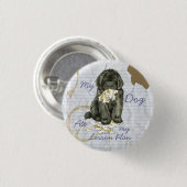 Mijn Newfoundland Ate mijn Lesson Plan Ronde Button 3,2 Cm (Voorkant /achterkant)