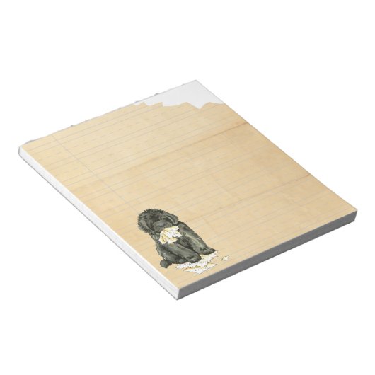 Mijn Newfoundland Ate Mijn thuiswerk Notitieblok (Schuin)