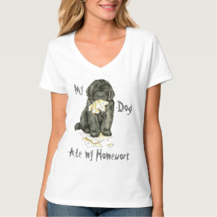 Mijn Newfoundland Ate Mijn thuiswerk T-shirt