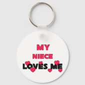 Mijn nicht houdt van me sleutelhanger (Voorkant)
