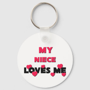 Mijn nicht houdt van me sleutelhanger