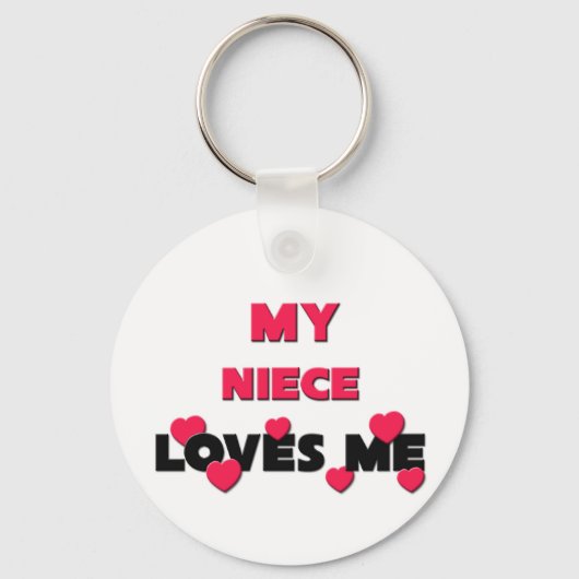 Mijn nicht houdt van me sleutelhanger (Voorkant)