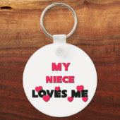 Mijn nicht houdt van me sleutelhanger (Voorkant)